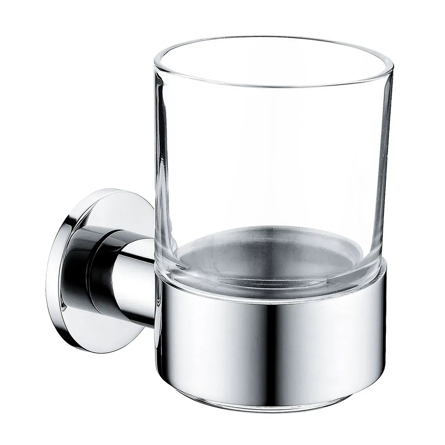 Novaservis Nástěnný držák kartáčků Ferro Smile, leštěná nerez/sklo