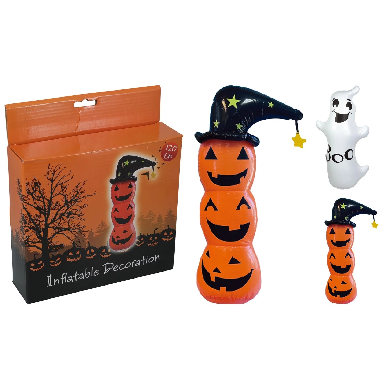 Nafukovací halloweenská figurka, různé druhy, 120 cm, 1 ks
