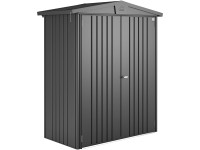 Biohort Plechový zahradní domek Europa 1 tm.šedá, 84 x 172 cm