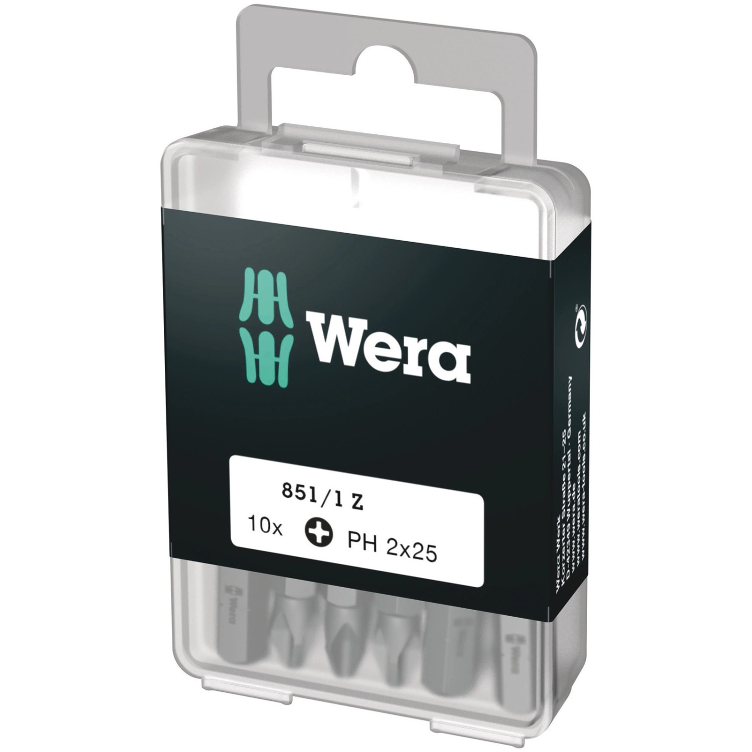 Wera Sada křížových bitů 851/1 Z DYI, PH2 x 25 mm, 10dílná