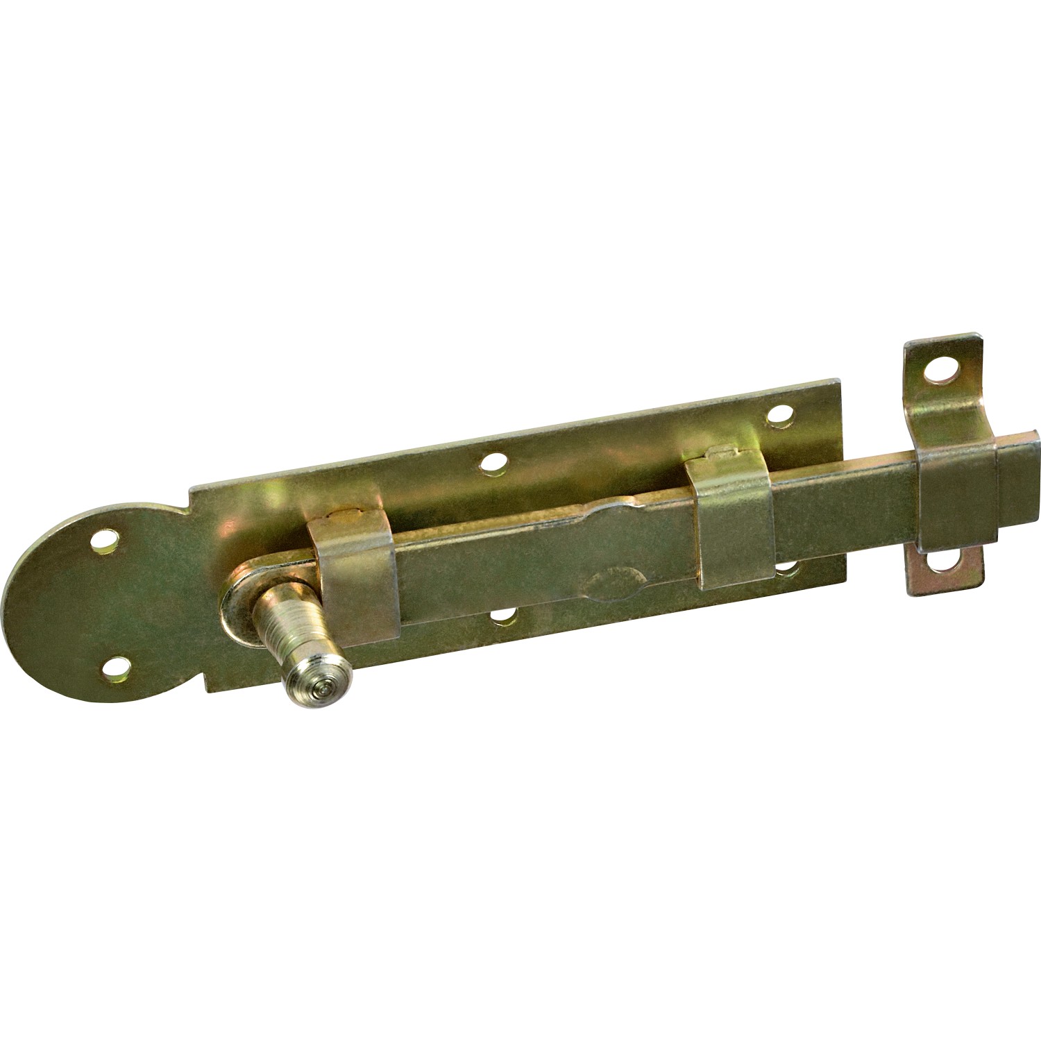 Okenní zástrčka s knoflíkem, žlutě pozinkovaná, 100 mm x 30 mm