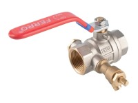 Ferro Kulový plnoprůtočný kohout KFPW1 s vypouštěním, páka MM 1/2