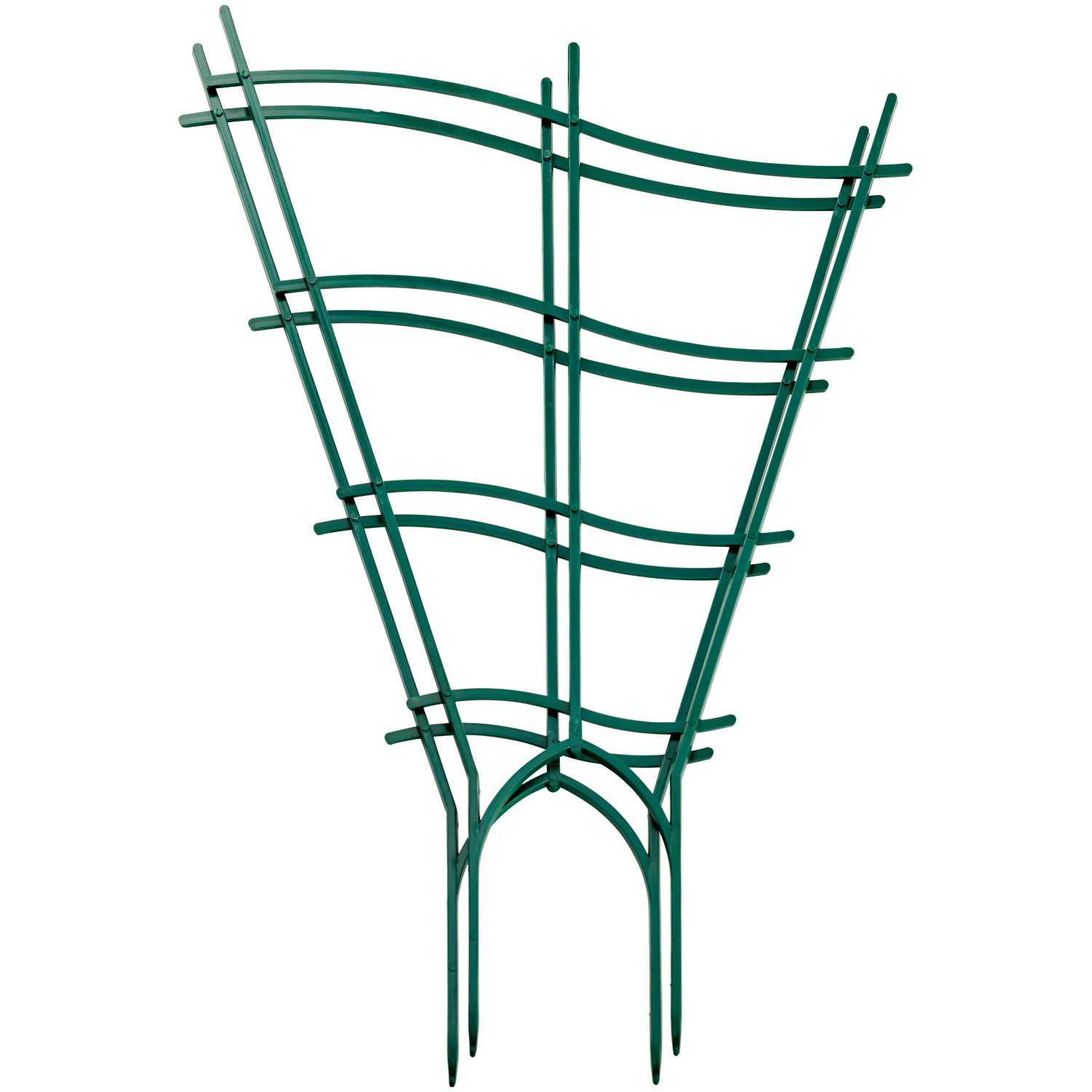 OBI Mřížka na květiny zvlněná 47 cm zelená, 2 ks