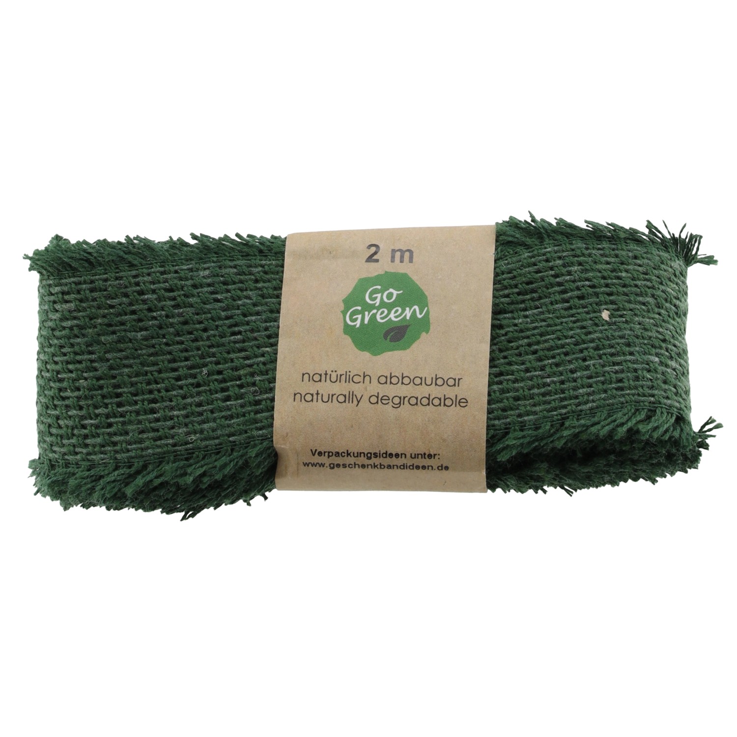 GEROMA Bavlněná stuha zelená 2 m