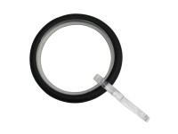 Gardinia Záclonové kroužky s háčky na záclony černé pr. 32,5/42 x 4 mm, 10 ks