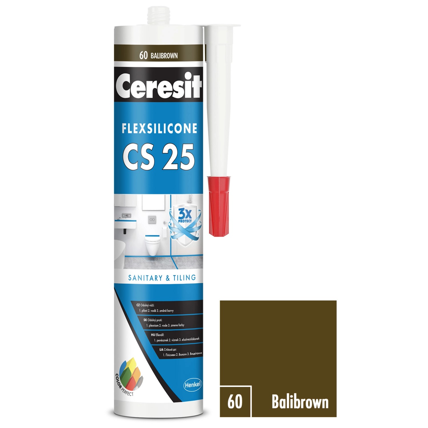 Sanitární silikon CS25 280 ml balibrown