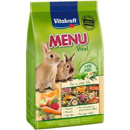 Vitakraft Kompletní krmivo Menu Vital králík 1 kg
