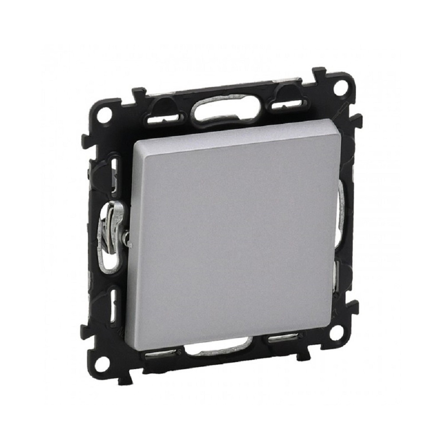 Legrand Tlačítko s přepínacím kontaktem Valena Life, 6 A - 250 V, hliníková