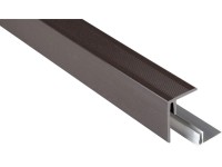 Kovalex Boční zakončovací lišta pro prkna WPC šedohnědá 2500 x 64 x 48 mm