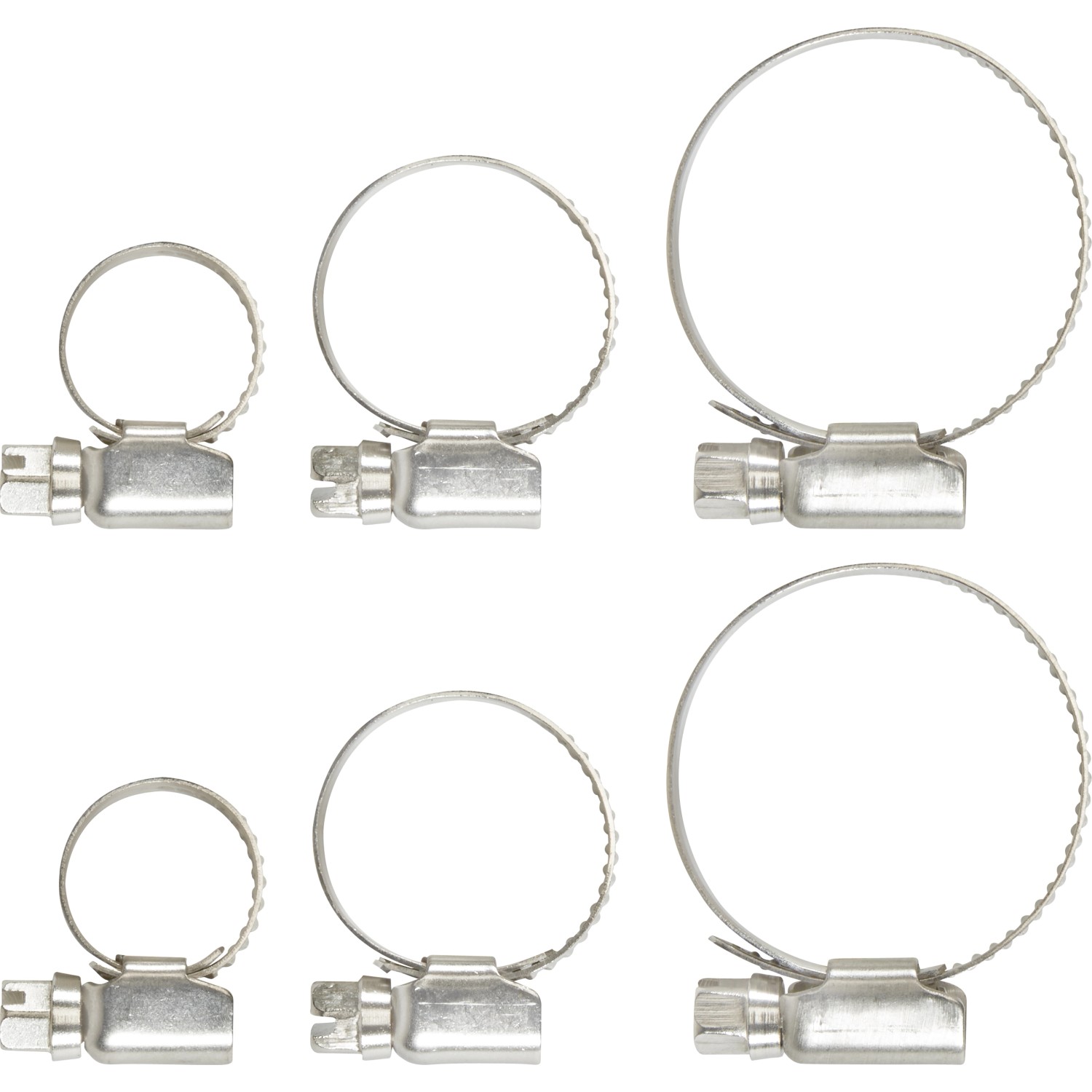 LUX Sada hadicových spon 6dílná nerezová ocel