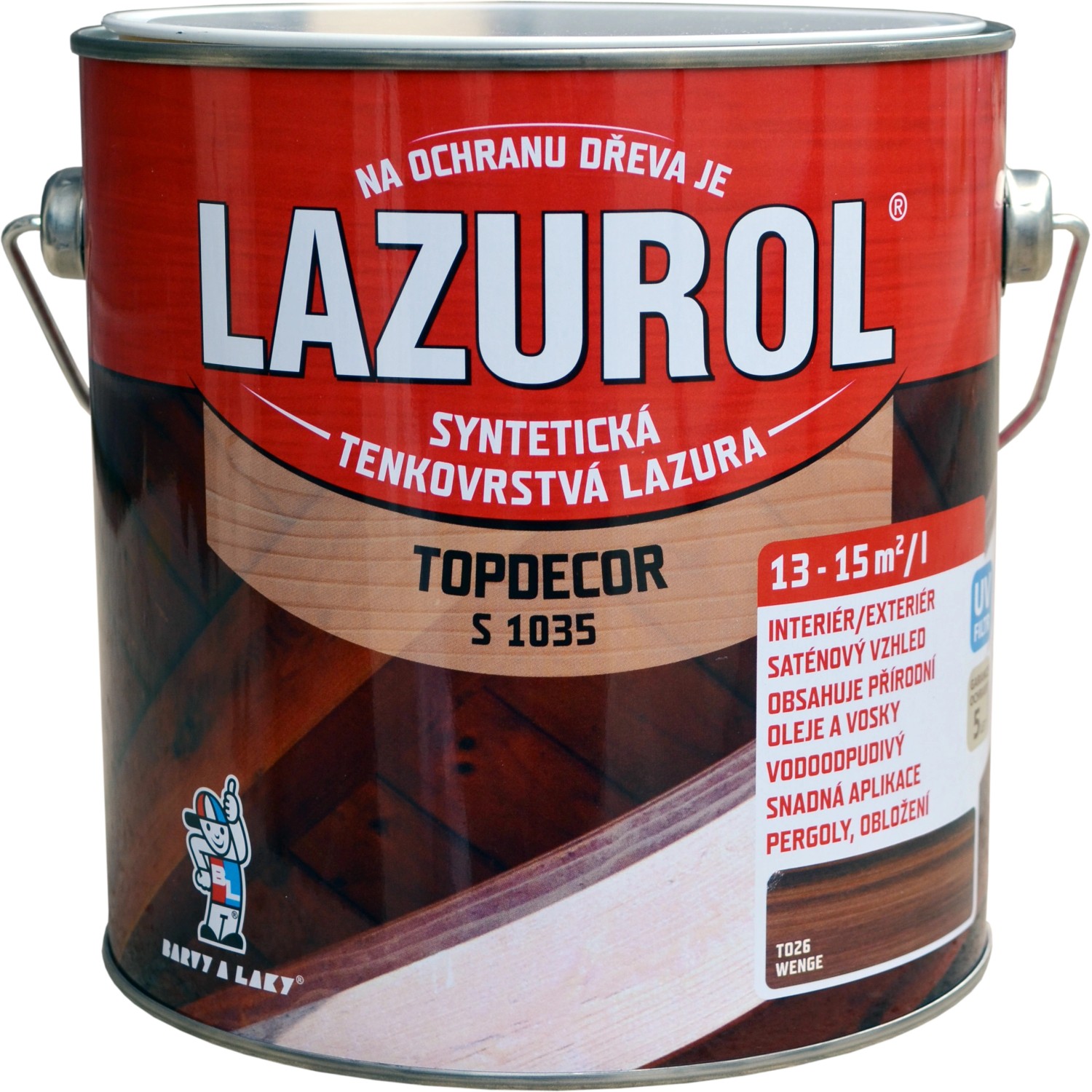 Lazurol Topdecor S1035 lazura wenge 2,5 l