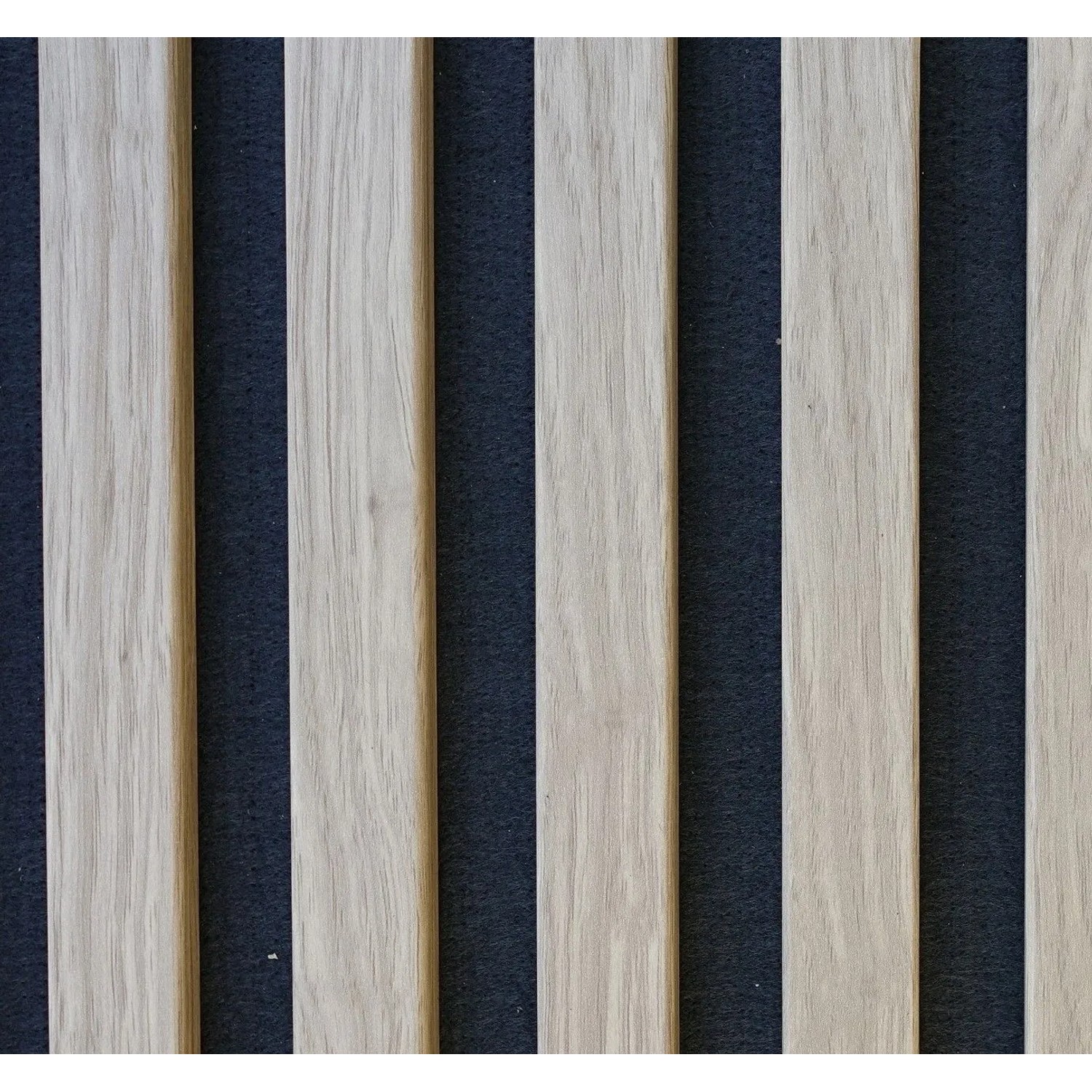 ASKO Designový akustický panel, světlý dub / černý filc, 18 x 400 x 2600 mm