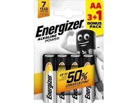 Energizer Baterie Alkaline Power AA 3 + 1 zdarma Energizer Baterie Alkaline Power AA 3 + 1 zdarma