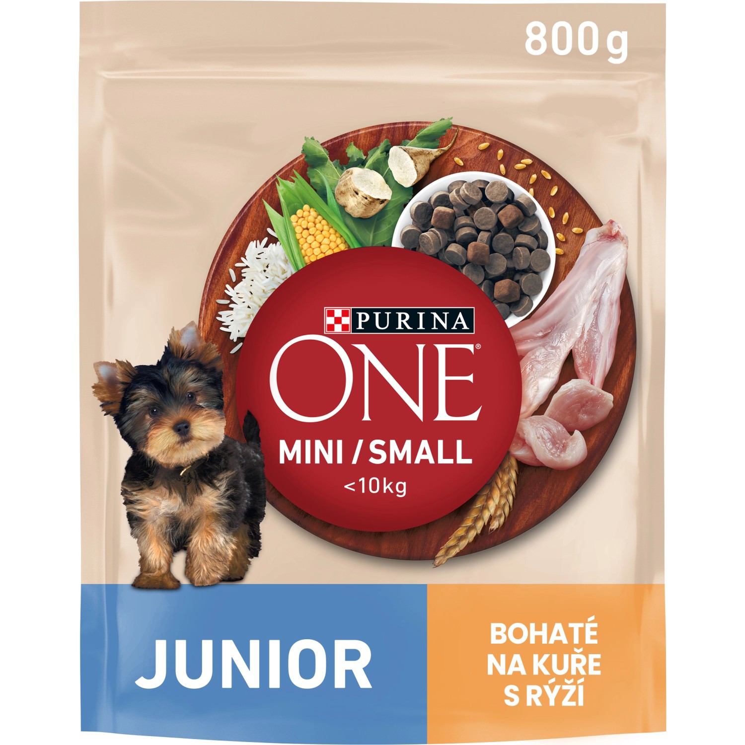 Purina One Granule Mini/Small Dog Junior kuře s rýží 800 g