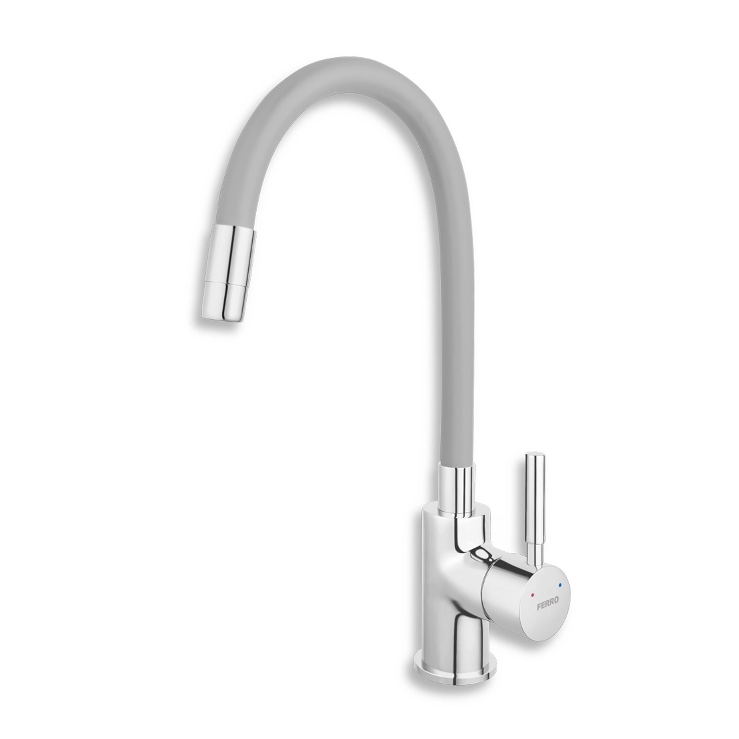 Novaservis Stojánková dřezová baterie Ferro Flexi 70710 šedá-chrom