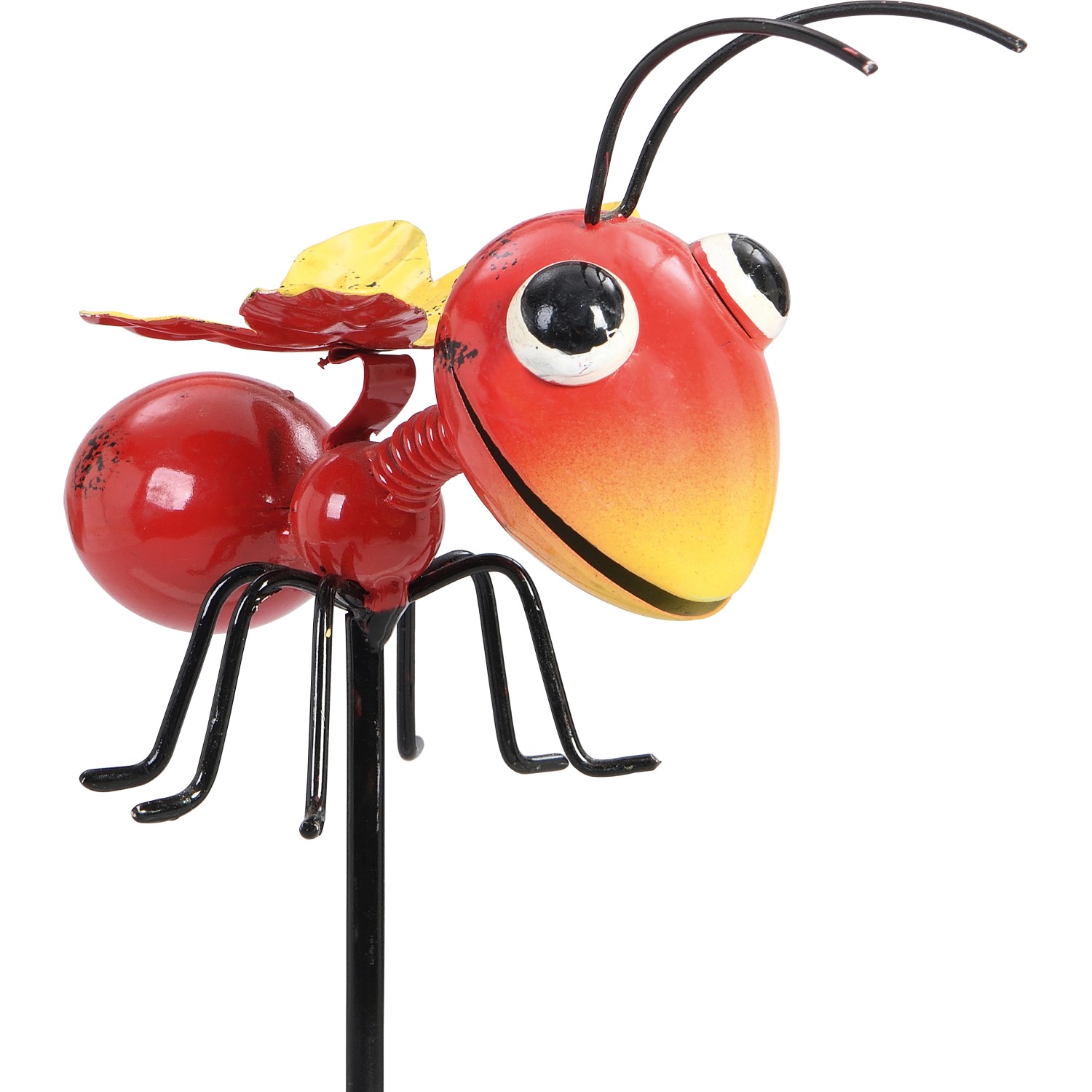 Zahradní zápich sršeň, červeno-žlutý, 75 x 6 x 11 cm