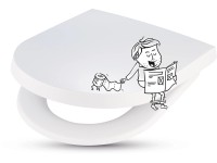 WC sedátko Gada II bílé s automatickým sklápěním