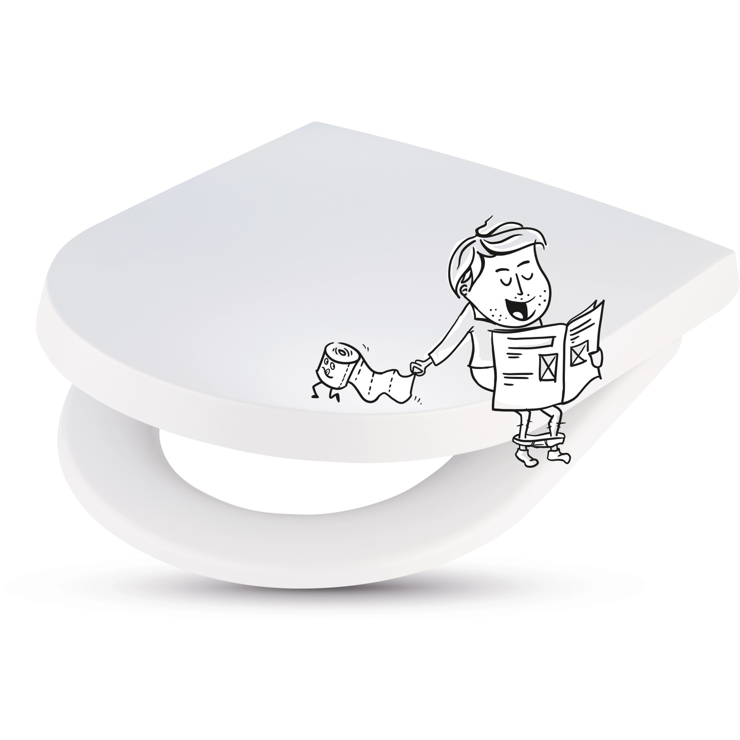 WC sedátko Gada II bílé s automatickým sklápěním