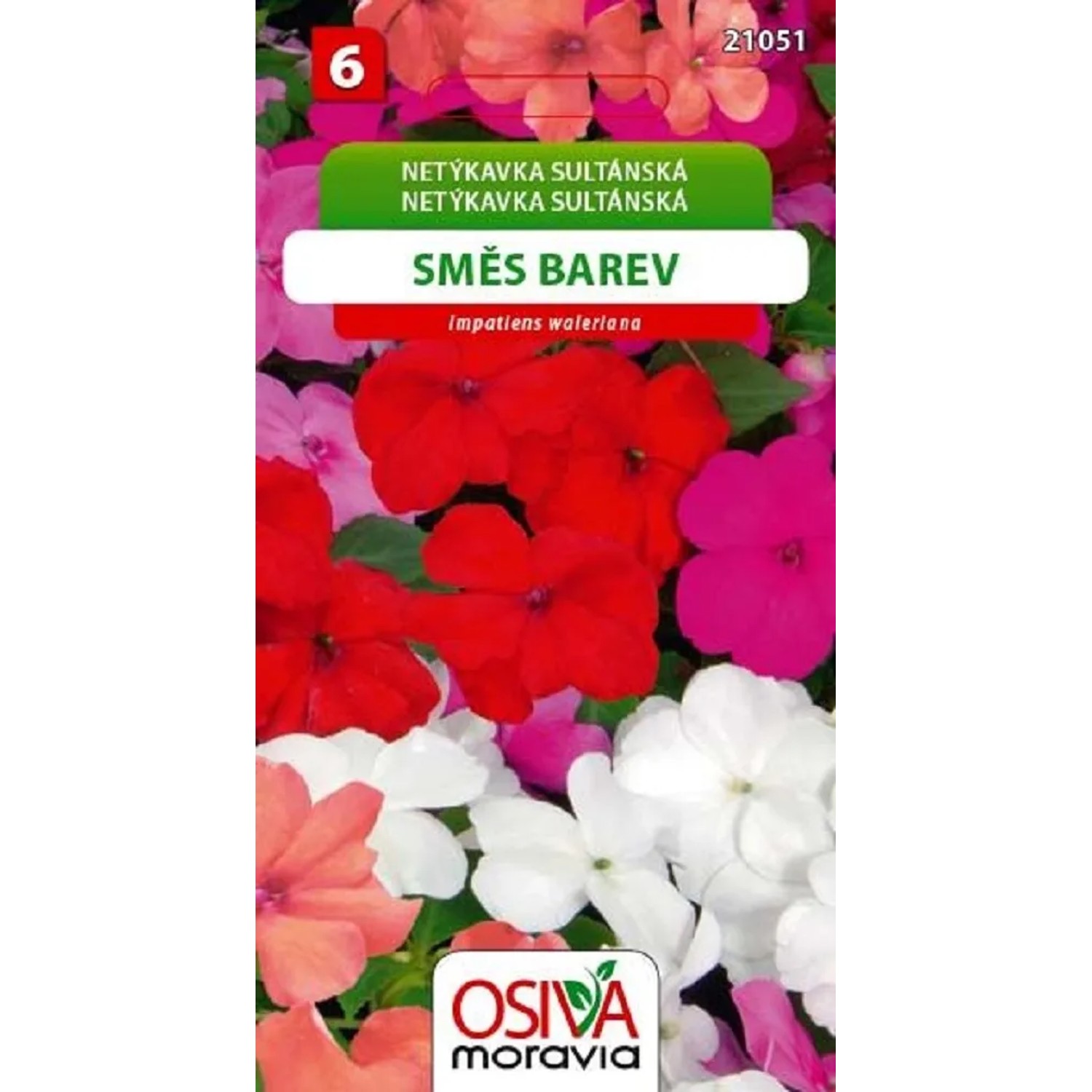 Semínka Netýkavka Sultánská - směs (Impatiens walleriana)