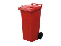 Popelnice plastová 240 l, červená