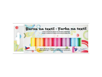 Barvy na textil světlý, sada svítící ve tmě, 7 x 15 g + šablony