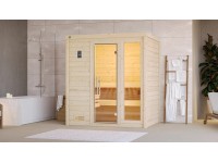 Weka Sauna z masivního dřeva Bergen 1 GTF bez kamen přírodní 198 x 148 cm