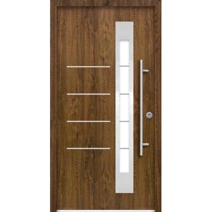 SPLENDOOR Vchodové dveře ThermoSpace BERLIN PRIME RC2 ořech 110 P