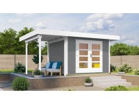 Weka Designový zahradní domek Komfort 126 Plus A vel. 1, šedá, 442 x 240 cm