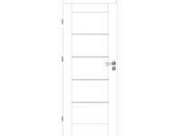 Voster Rámové falcové interiérové dveře VINCI 10, fólie Finish, bílá, 60 L Voster Rámové falcové interiérové dveře VINCI 10, fólie Finish, bílá, 60 L