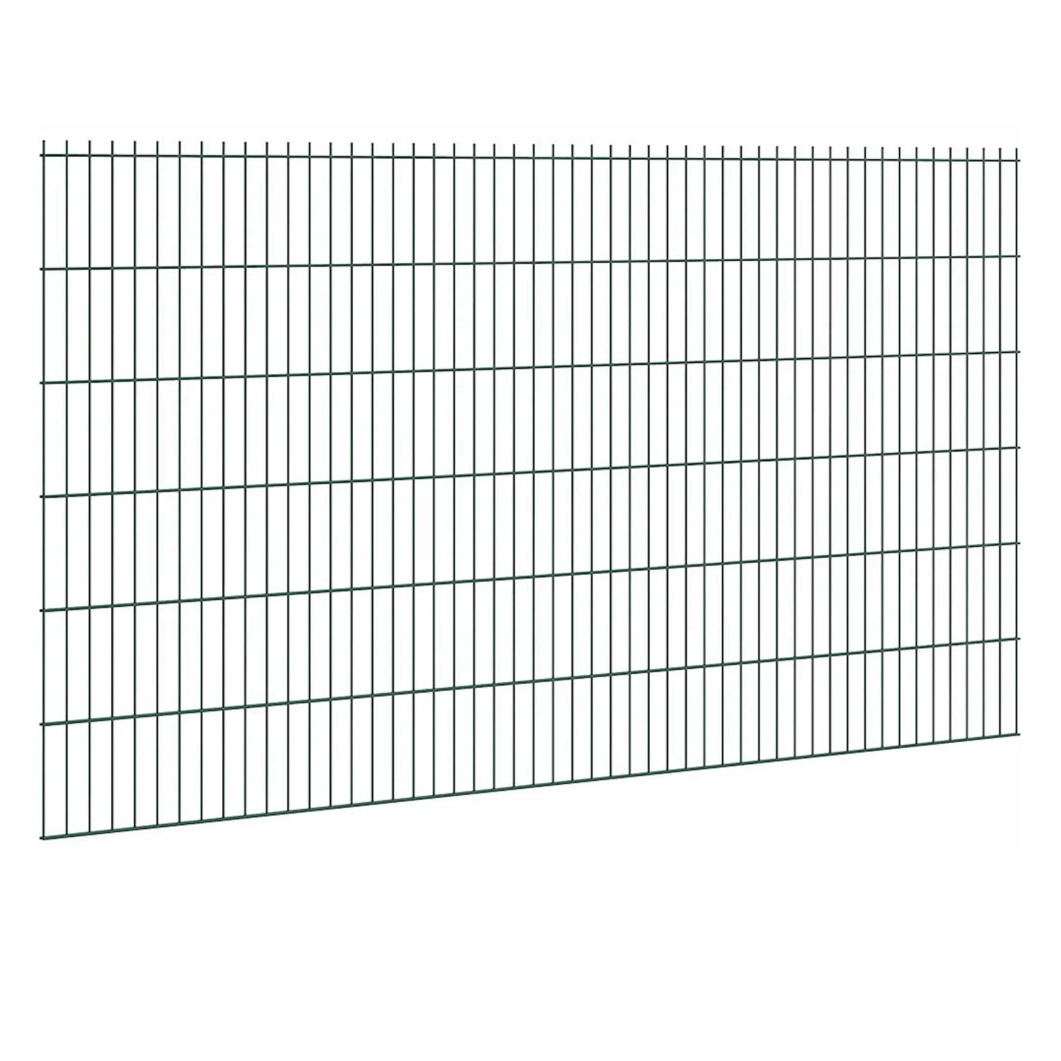 Floraworld Drátěný plotový panel, dvojitý 6/5/6, zelená, 123 x 251 cm