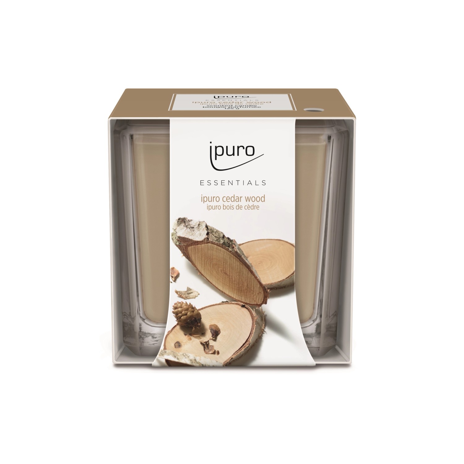 ipuro Essentials Cedar Wood vonná svíčka 125 g