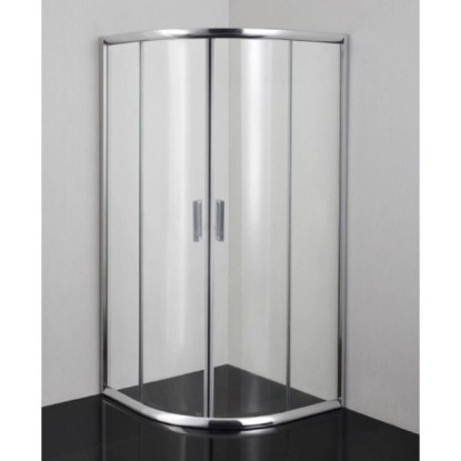 Sanotechnik Čtvrtkruhový sprchový kout Q-LINE chrom 89-90 x 89-90 x 190 cm