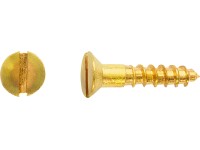 Vrut do dřeva se zápustnou hlavou PZ mosazný 2 x 10 mm, 20 ks