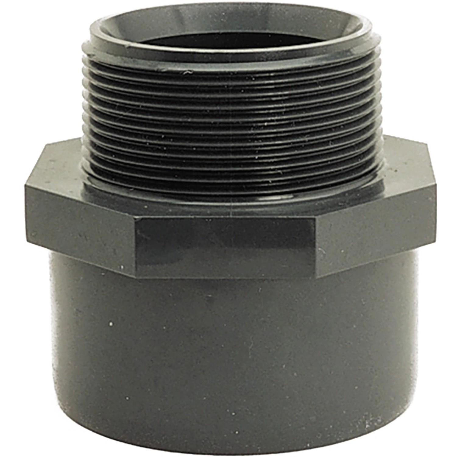 Summer Fun PVC závitová mufna, vnější závit 1,5" PN16, černá, pr. 50