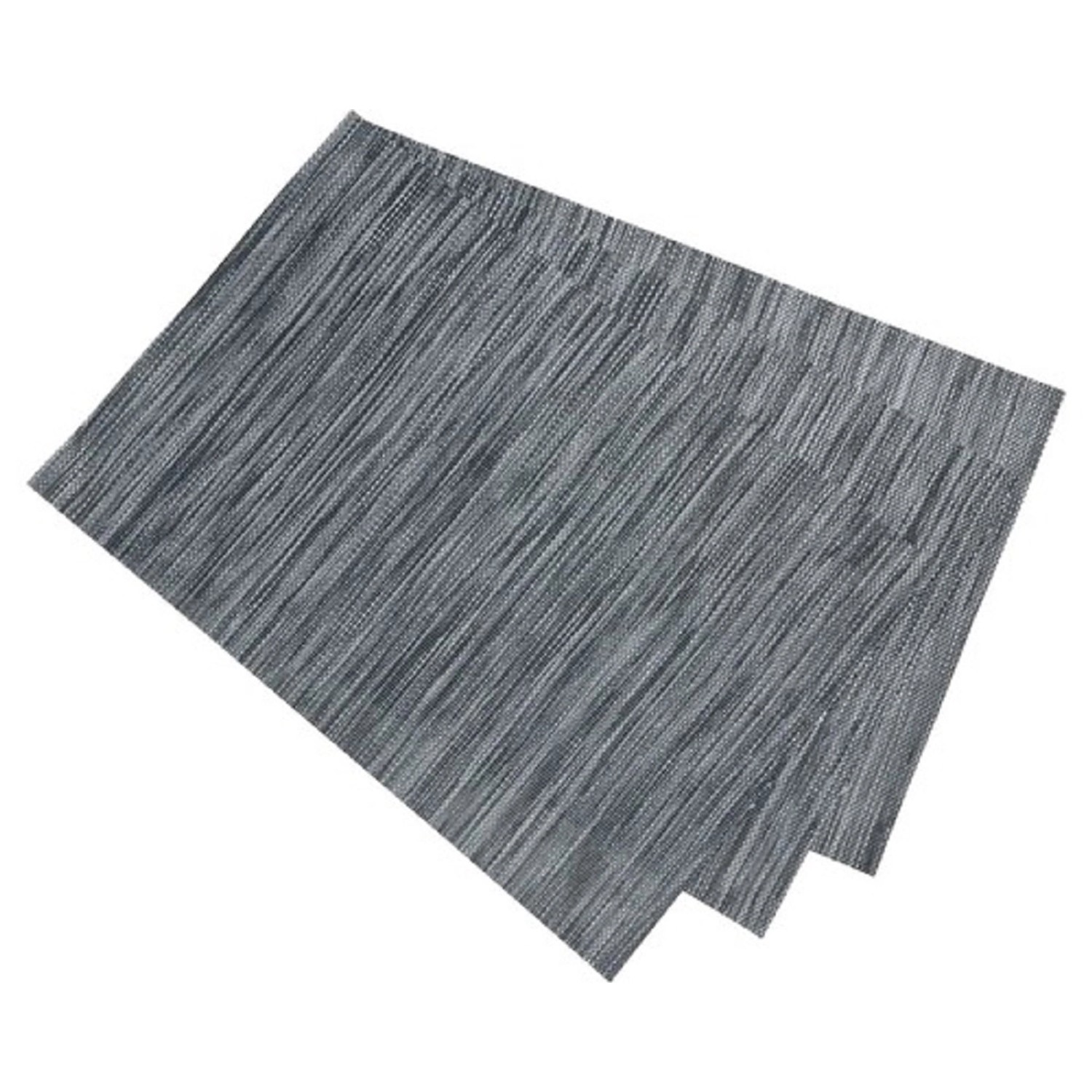 Prostírání PVC, černo-šedé, 30 x 45 cm
