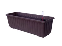 Plastia Samozavlažovací truhlík Siesta Lux, čokoládová, 60 x 19 x 19 cm