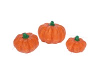 Koopman Sada 3 dýní s LED osvětlením, IP44, teplá bílá, průhledný kabel