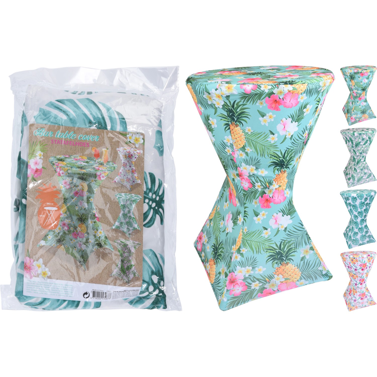 Potah na barový stůl, barevný, různé druhy, 1 ks, 110 x 80 cm