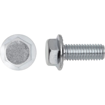 Přírubový šroub se šestihrannou hlavou SW10 bíle pozinkovaný M6 x 30 mm, 8 ks