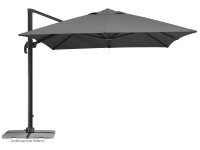 Schneider Slunečník Rhodos Grande antracitový 400 x 300 cm