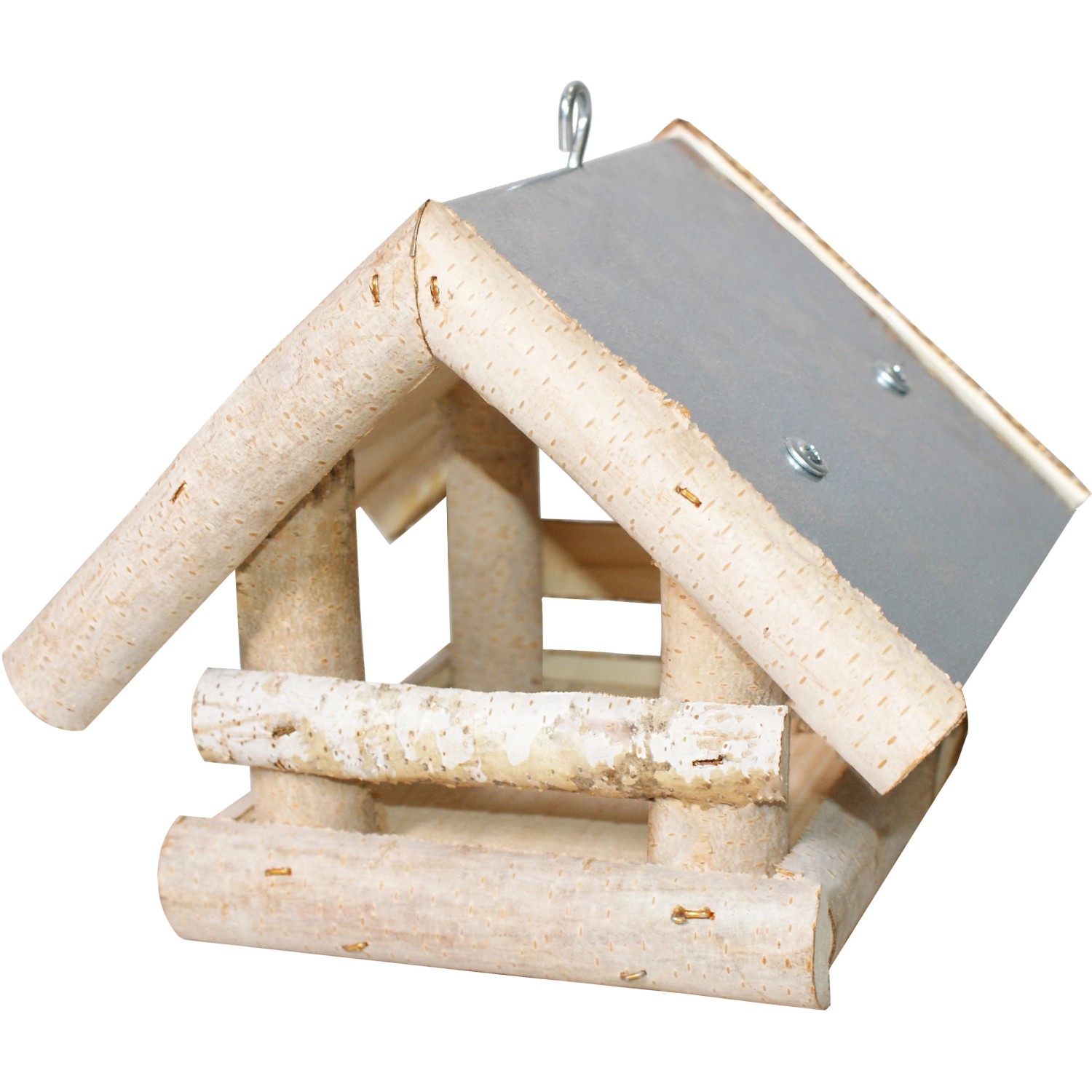 Krmítko pro ptáky se zinkovou střechou 19 cm x 19 cm