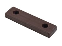 Hettich Skluz pod nábytek, hnědý, 8 ks, 50 x 14 x 5 mm