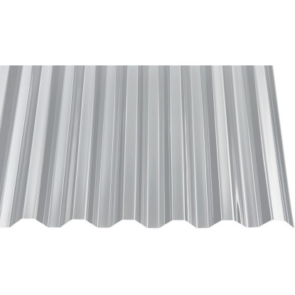 Akrylová trapézová deska, 1,5 mm, 76/18, transparentní, 250 x 104,5 cm