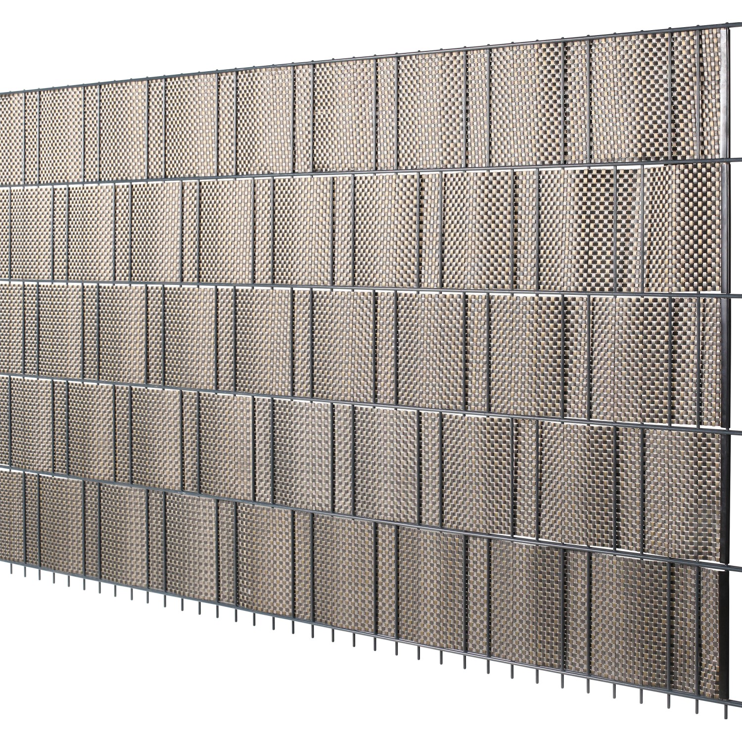 Floraworld Protipohledový PVC pás ratan zlatohnědá, 2000 x 190 mm, 5 ks