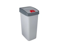 Keeper Odpadkový koš Magne s odklápěcím víkem, stříbrný, 45 l Keeper Odpadkový koš Magne s odklápěcím víkem, stříbrný, 45 l