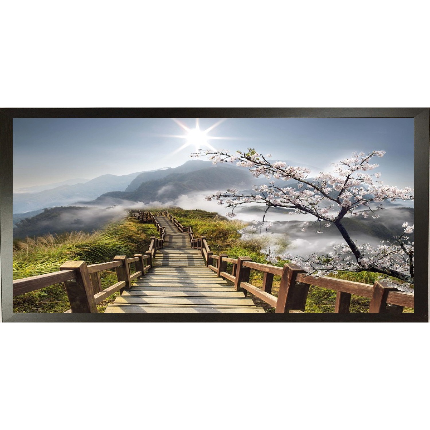 Bondecor Zarámovaný obraz Scenerie 50 x 100 cm