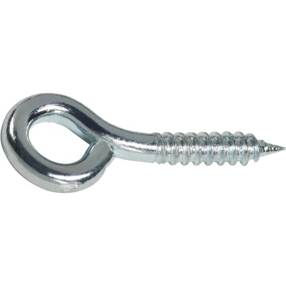 Pozinkovaný LUX šroub s okem 1,8x10 mm se závitem do dřeva, vhodný pro upevnění a kotvení.