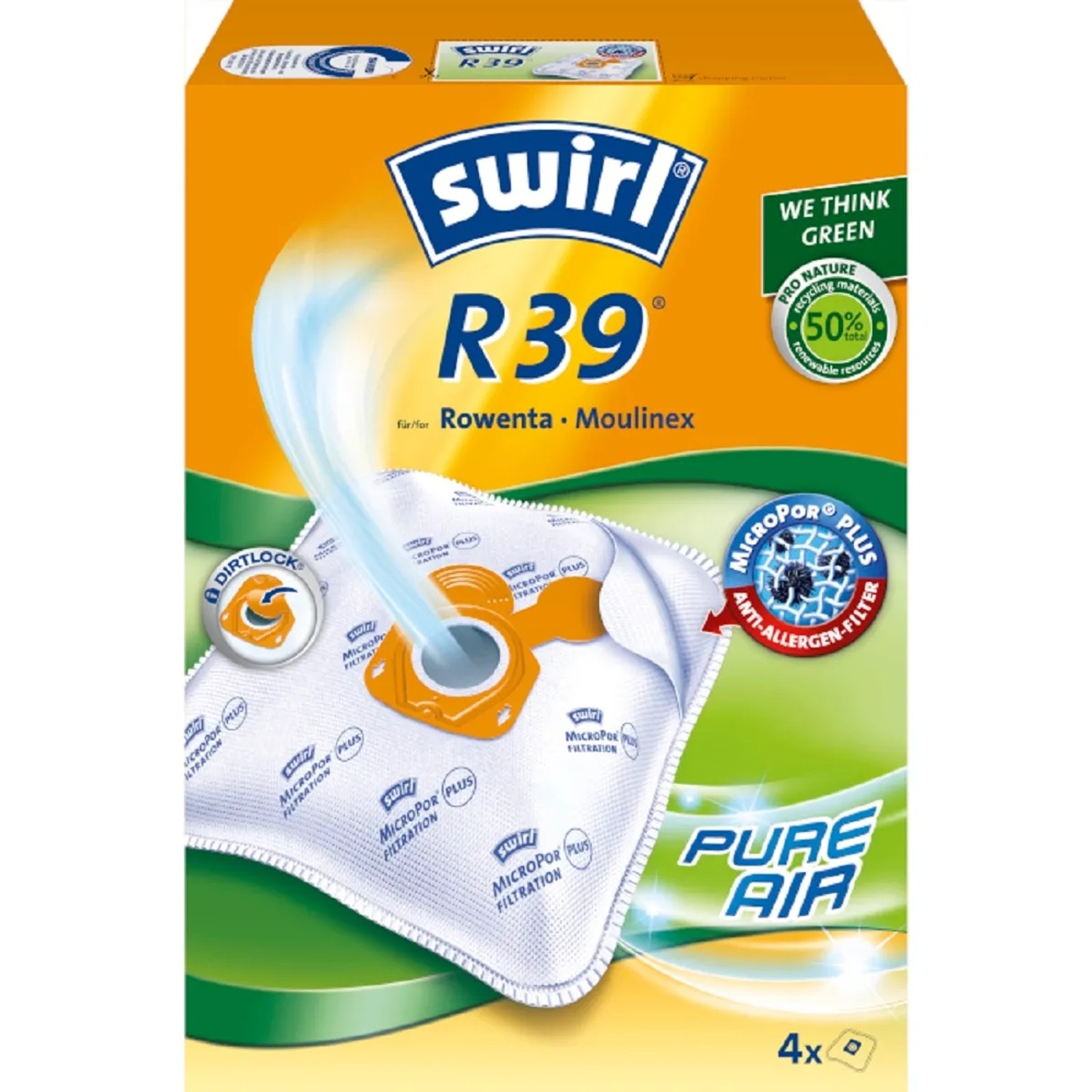 Swirl Sáčky do vysavačů R 39/4 MP Plus Green