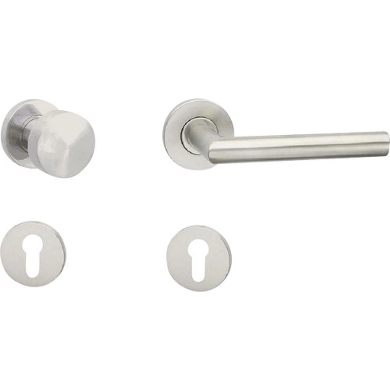 COBRA Rozetové dveřní kování LOFT-R III PZ RE nerez