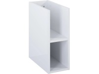 Maximus Nástěnný koupelnový regál Stylo Duo, lesklá bílá, 20 x 45,6 x 50 cm